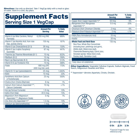 Solaray Once Daily High Energy 30cp-[HealthWay]