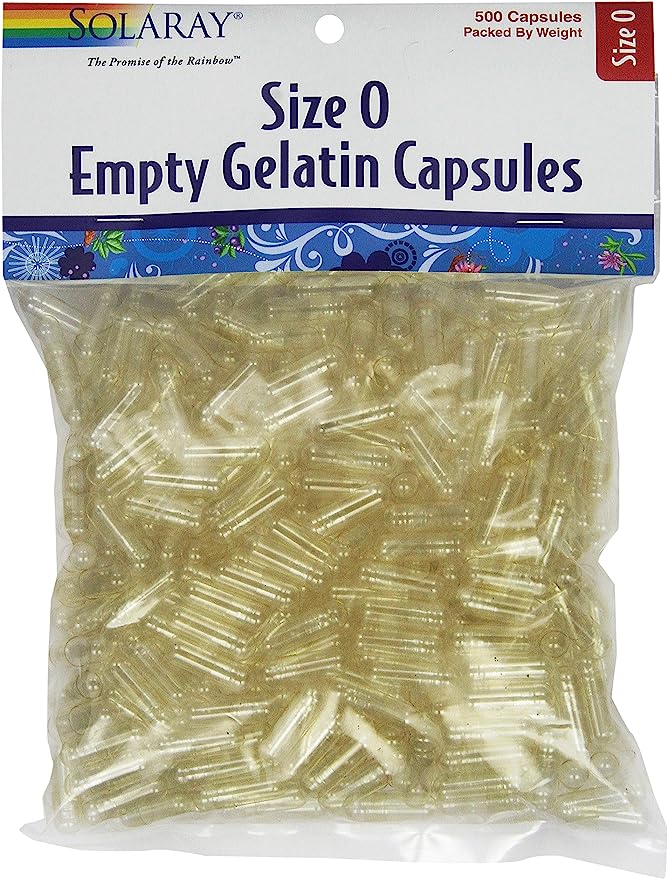 Solaray Empty Caps 0 500cp-[HealthWay]