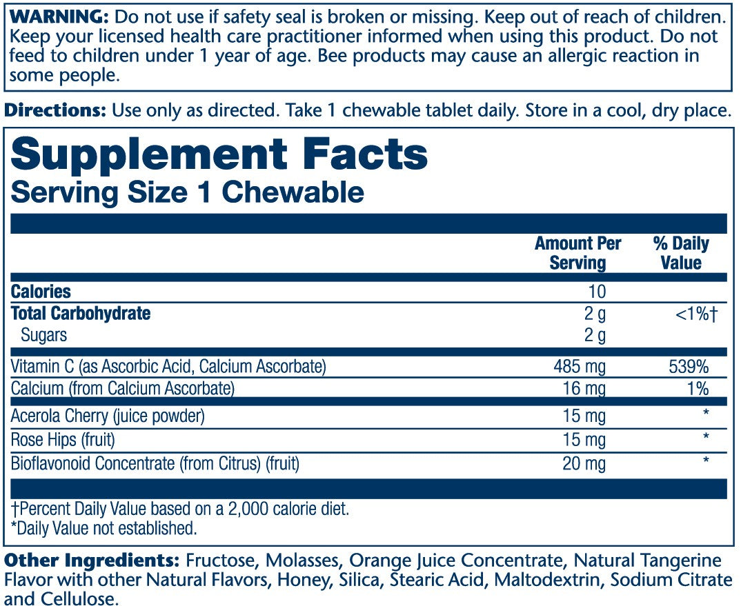 Solaray Vit C 500mg 100ch-[HealthWay]